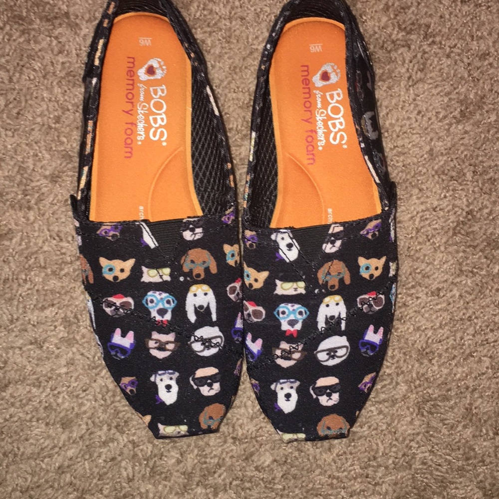 Bobs with dog print fit just like Toms